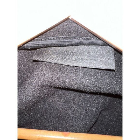 Fear of God Essentials Men's Black Brushed Hoodie Sweatshirt Top Size Large NWOT - Picture 8 of 11